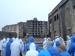 軍艦島ツアー　　上陸