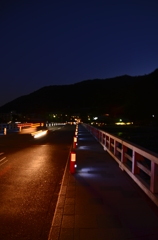 夜の渡月橋