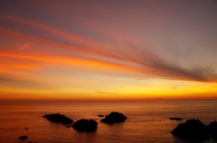 越前の夕焼け