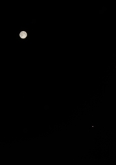 中秋の名月と木星