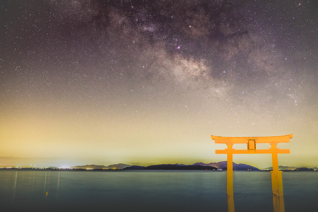 鳥居と天の川