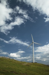 風車とカルスト