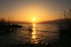 夕焼けｉｎ琵琶湖
