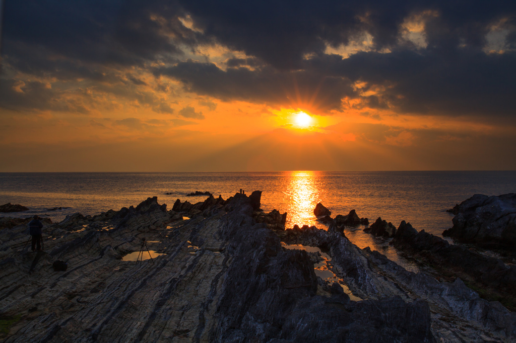 荒崎の夕焼け