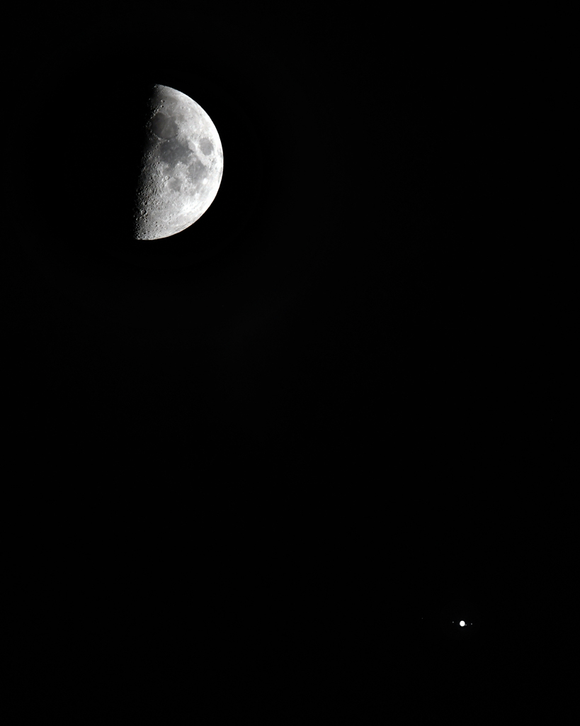 -月と木星-