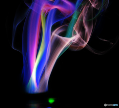 colorful smoke