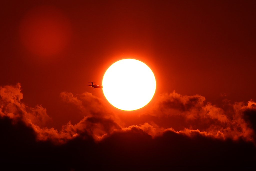 夕日