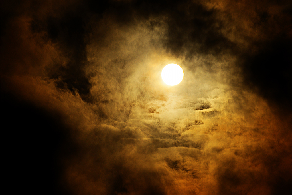 夕空～太陽
