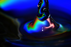 blue fluid