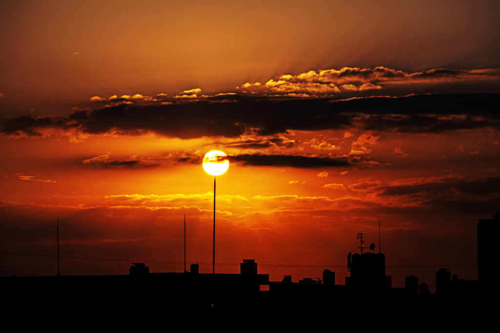 ゜夕日