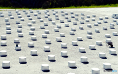 バケツと一輪車