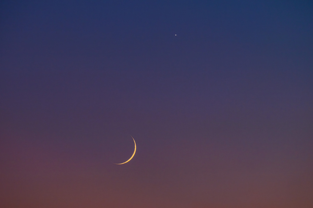 金星と月