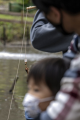 ザリガニ釣り