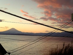 富士山と電線