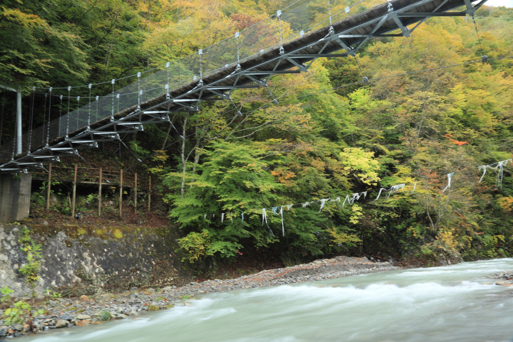 中津川峡20101031の紅葉加減3