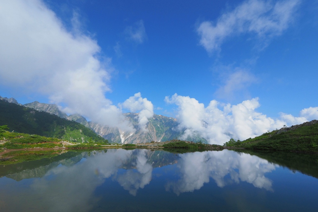 夏雲湧く