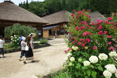 花のある宿場町