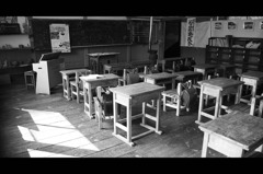 木漏れ日の教室