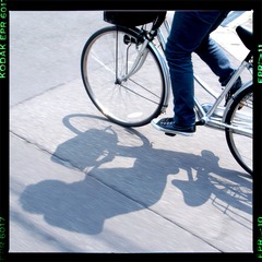 自転車をコイで・・・
