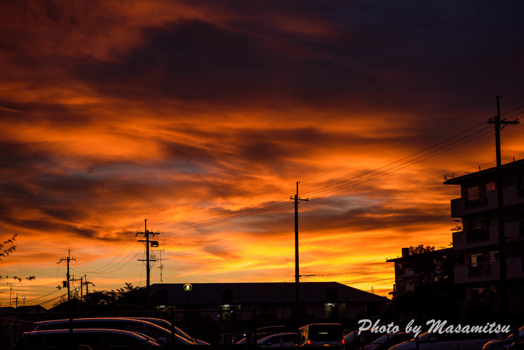 町中なの夕暮れ By まさみつ Id 写真共有サイト Photohito