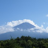 鳴沢から富士山