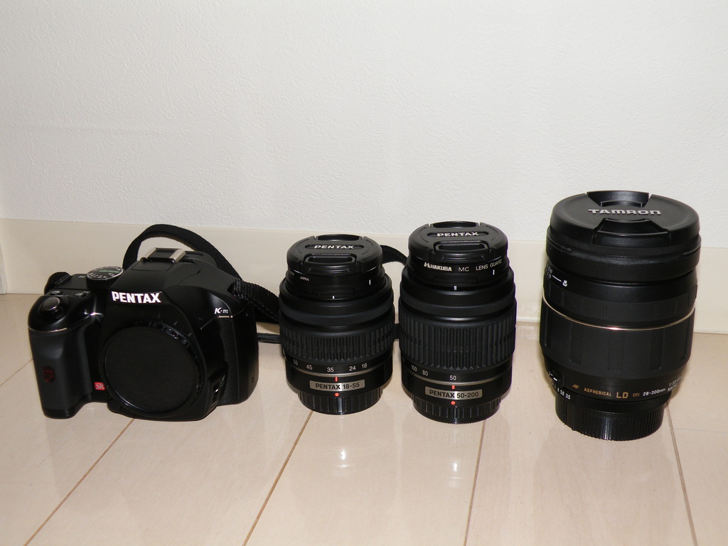 K-m Wズームキット+AF28-300mm 