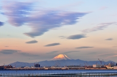 朝焼け富士