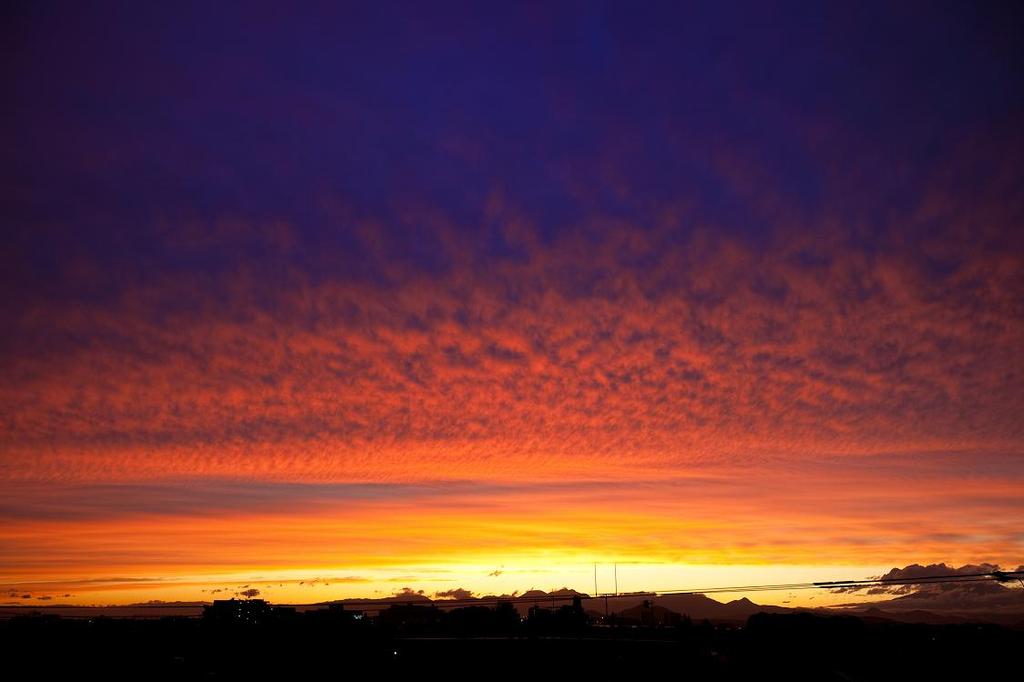 今日の夕日！