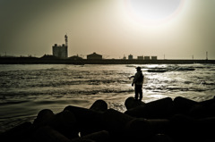 夕釣り