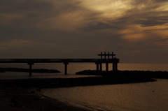 Sunset on Sea
