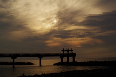 Sunset on Sea