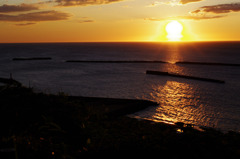 Sunset on Sea