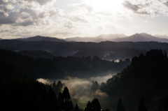 Sea of clouds in early autumn