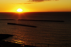 Sunset on Sea