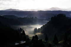 Sea of clouds in early autumn