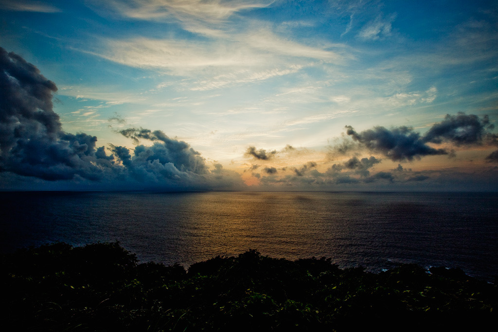 屋久島の夕暮れ