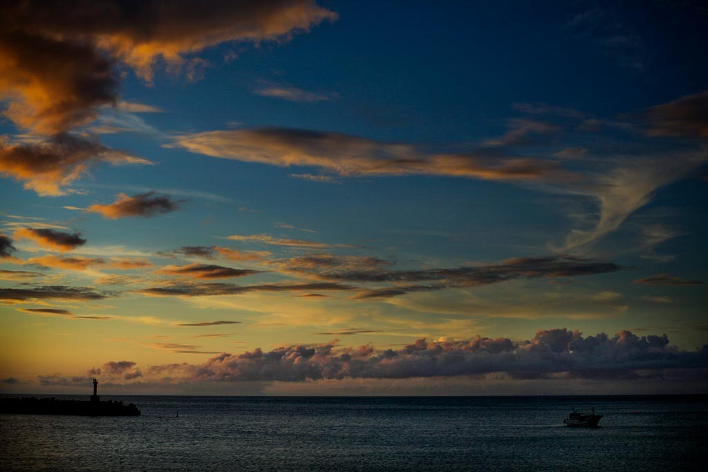 屋久島の夕暮れ