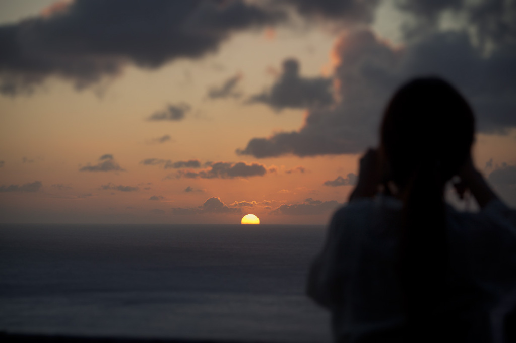 屋久島の夕暮れ