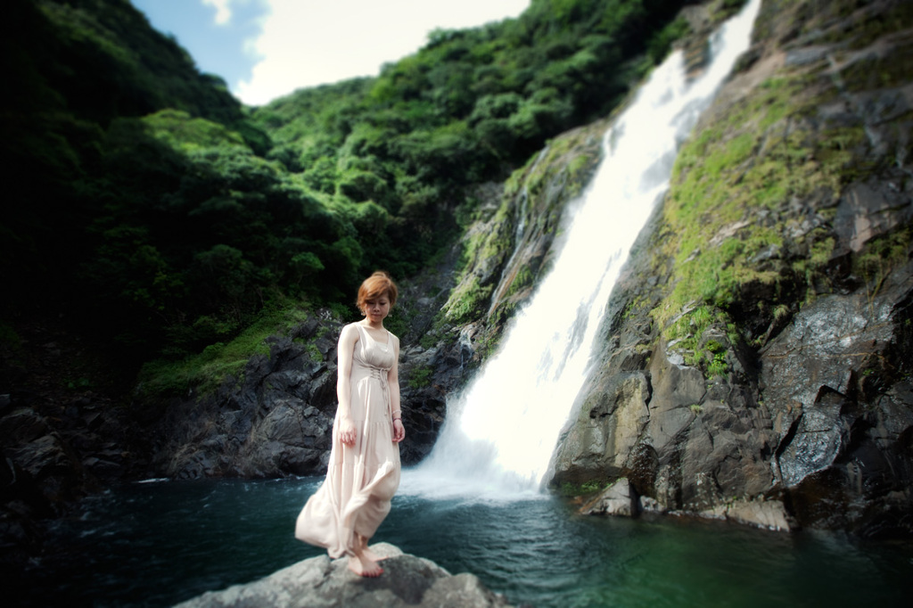 屋久島・大川（おおこ）の滝にて