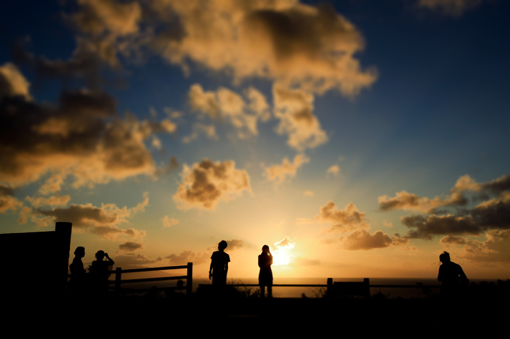 屋久島の夕暮れ