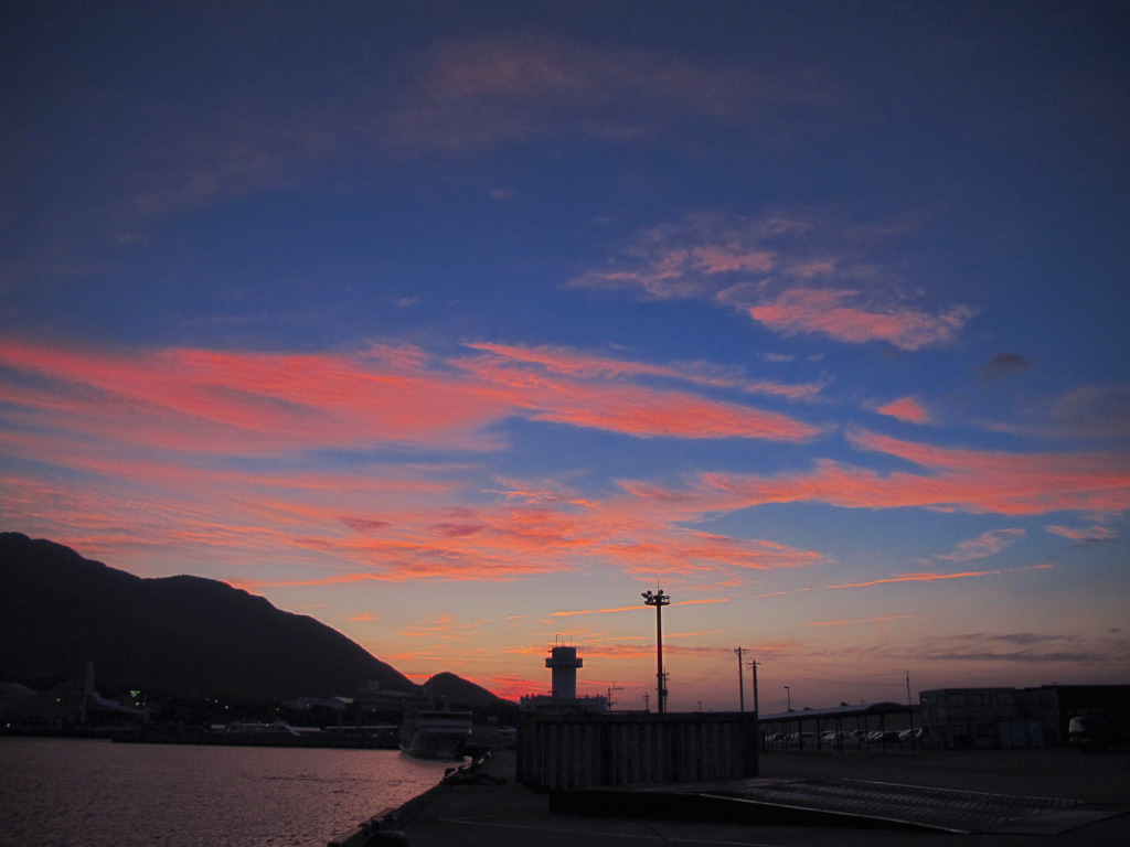 屋久島の夕焼け