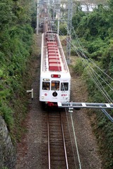 見下ろすいちご電車