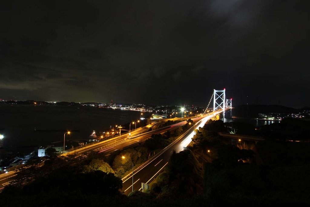 関門海峡の夜景