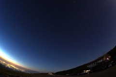 月山８合目駐車場の夜景