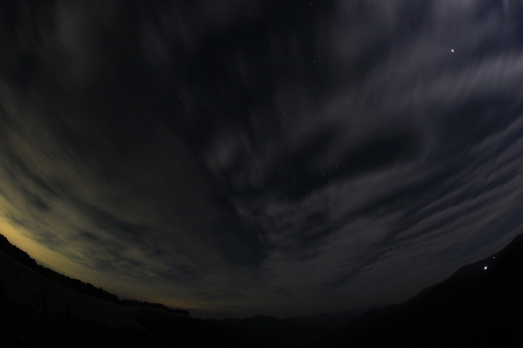 １８日の東の夜空