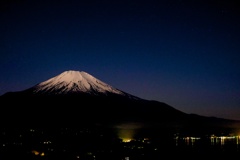 パノラマ台からの夜の富士