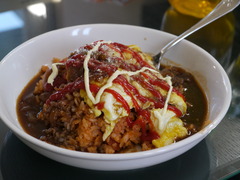 ハッシュドオムライス