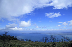 琵琶湖と空