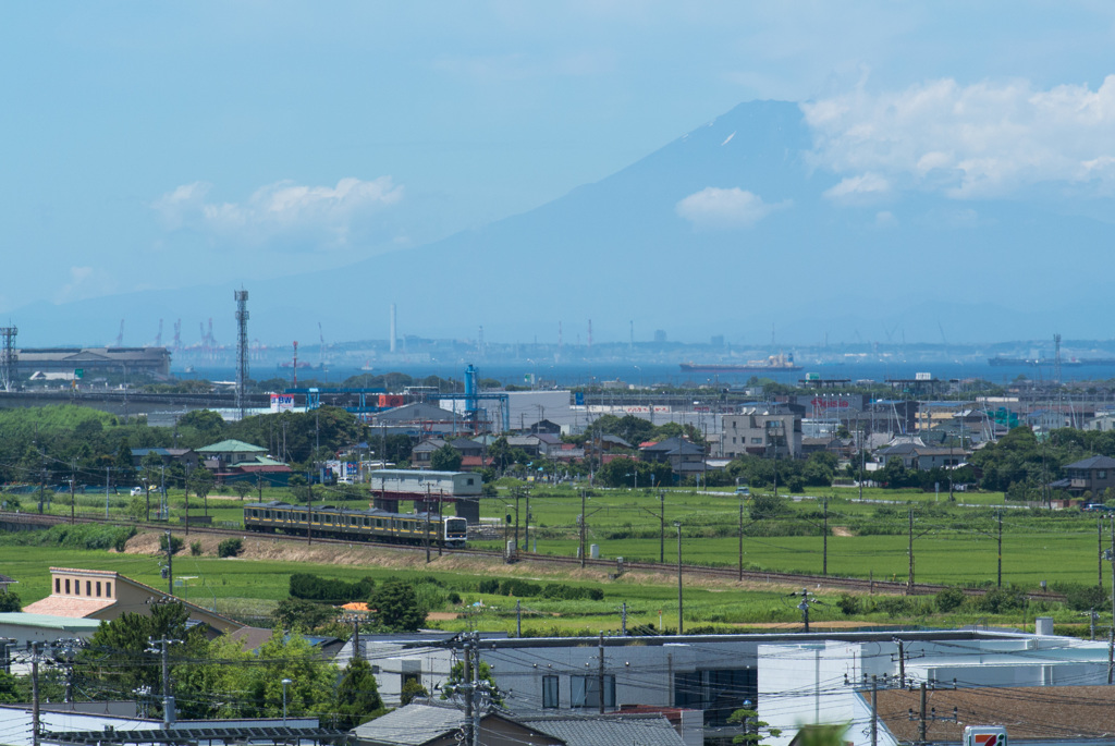 珍しい夏富士