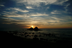 夕焼けの二見ヶ浦